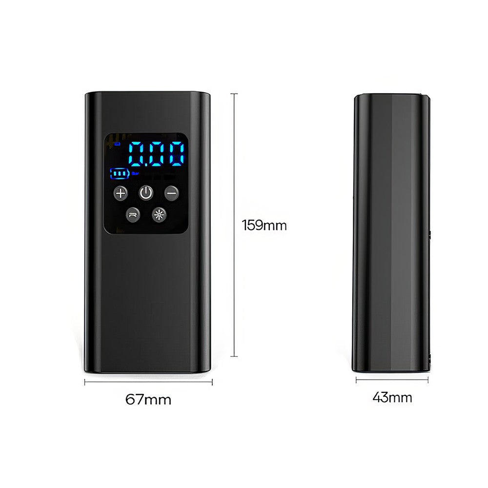 Oz Bargains™ Smart Air Pro – Portable Cordless Car Tyre Inflator | 12V Digital LCD | 150 PSI High-Power Air Pump