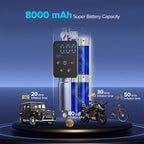 Oz Bargains™ Smart Air Pro – Portable Cordless Car Tyre Inflator | 12V Digital LCD | 150 PSI High-Power Air Pump