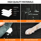 Oz Bargains™ PetRide Guard – Hard-Bottom Back Seat Extender & Dog Hammock | Heavy-Duty Car Seat Protector (Black)