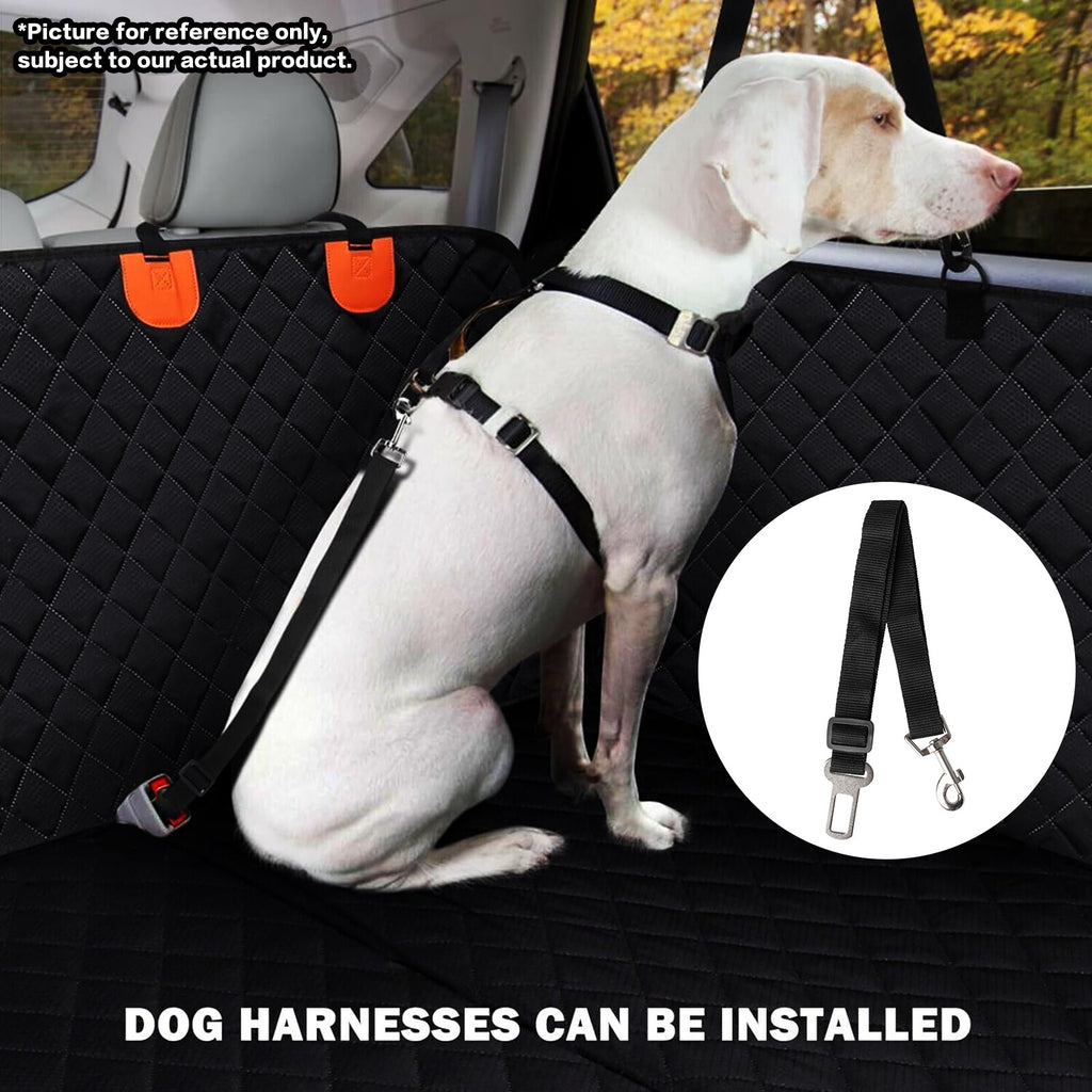 Oz Bargains™ PetRide Guard – Hard-Bottom Back Seat Extender & Dog Hammock | Heavy-Duty Car Seat Protector (Black)