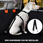 Oz Bargains™ PetRide Guard – Hard-Bottom Back Seat Extender & Dog Hammock | Heavy-Duty Car Seat Protector (Black)